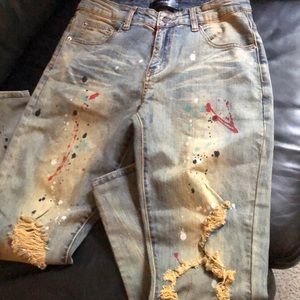 Amiri Paint Spattered Jeans
